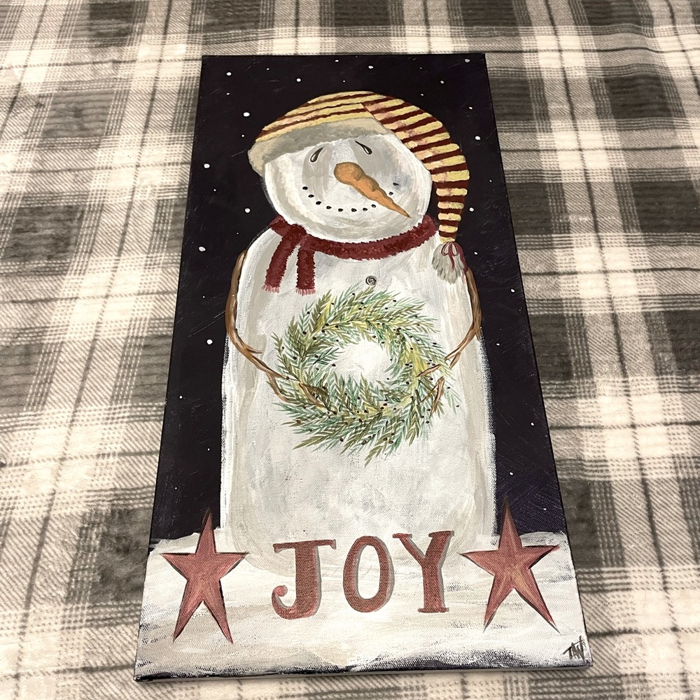 Merry & Bright Collection by TL Walters & Co. Snowman Painting